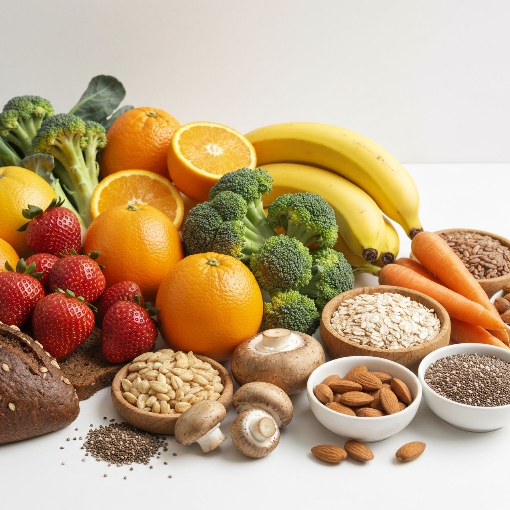 Variety of fresh foods